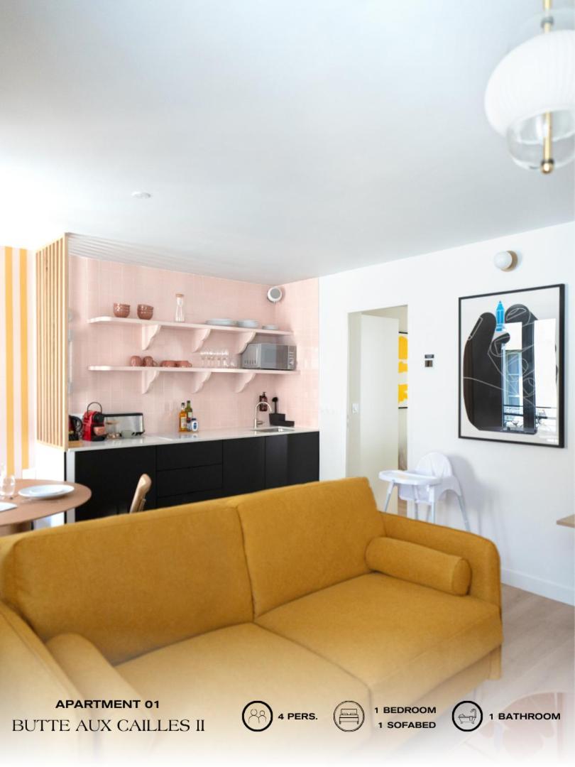 Ferienwohnung Beauquartier - Butte Aux Cailles II Paris Exterior foto