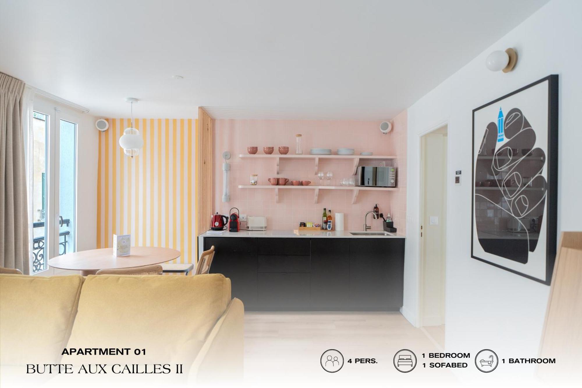 Ferienwohnung Beauquartier - Butte Aux Cailles II Paris Exterior foto